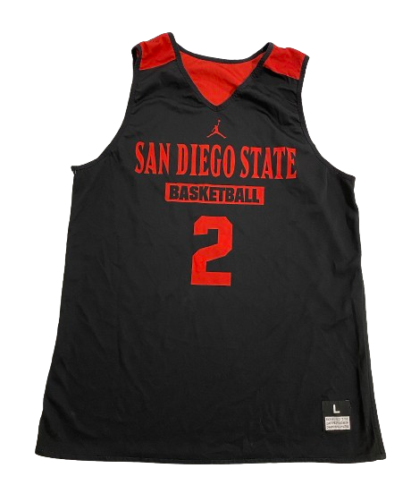 Adam Seiko San Diego State Basketball Player Exclusive Reversible Practice Jersey (Size L)