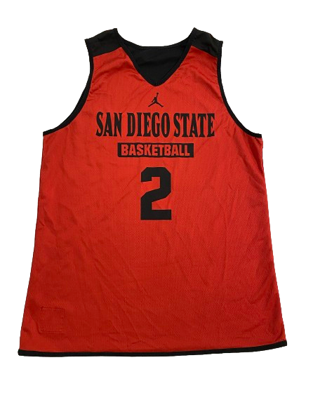 Adam Seiko San Diego State Basketball Player Exclusive Reversible Practice Jersey (Size L)