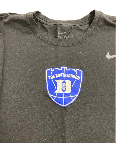 Wendell Moore Duke Basketball Player Exclusive "THE BROTHERHOOD" Pre-Game Warm-Up / Bench Shirt (Size L) *RARE*