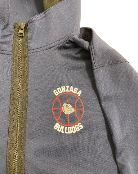 Kaden Perry Gonzaga Basketball Player Exclusive Pre-Game Warm-Up / Bench Jacket (Size XLT)