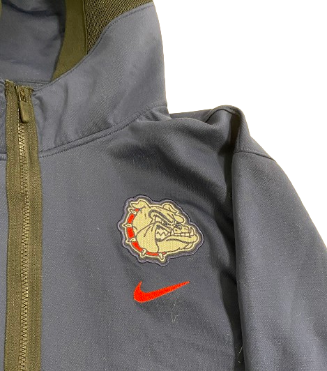 Kaden Perry Gonzaga Basketball Player Exclusive Pre-Game Warm-Up / Bench Jacket (Size XLT)