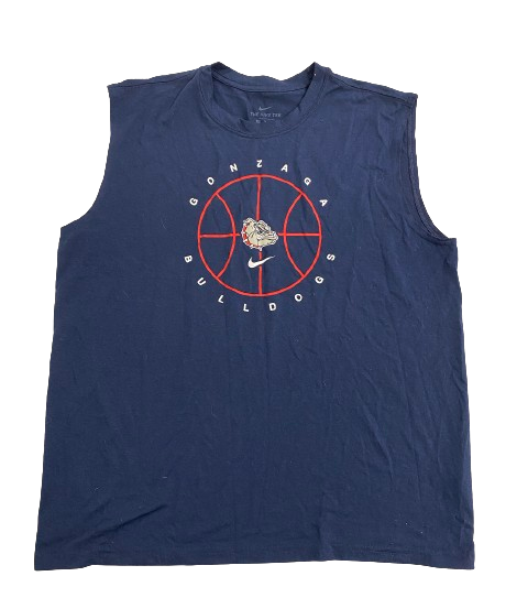 Kaden Perry Gonzaga Basketball Team Issued Workout Tank (Size XL)