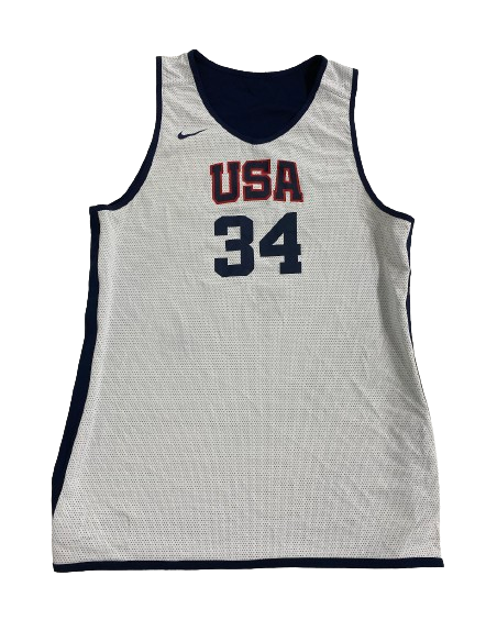 Khalil Iverson Team USA Basketball Player Exclusive Reversible Practice Jersey (Size LT)