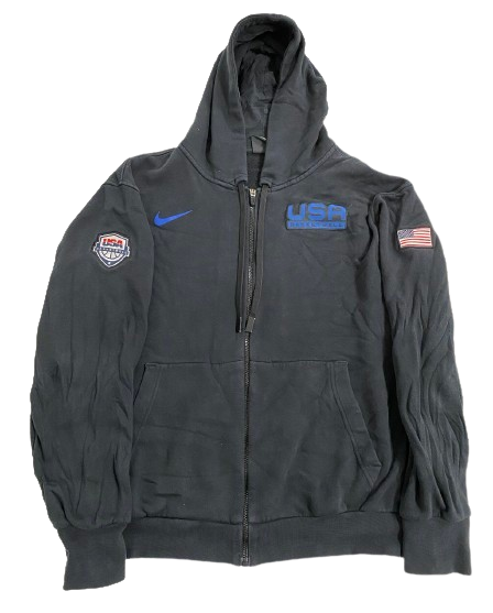 Khalil Iverson Team USA Basketball Player Exclusive Zip-Up Jacket (Size XL)