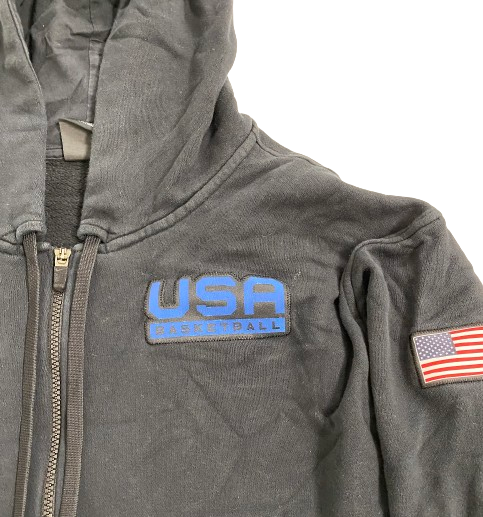 Khalil Iverson Team USA Basketball Player Exclusive Zip-Up Jacket (Size XL)