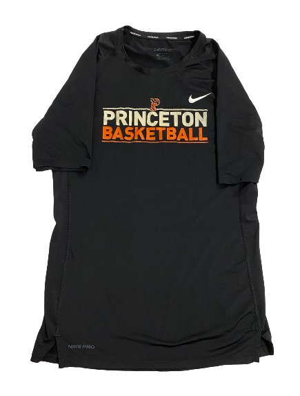 Ethan Wright Princeton Basketball Player Exclusive Fitted Workout Shirt (Size L)