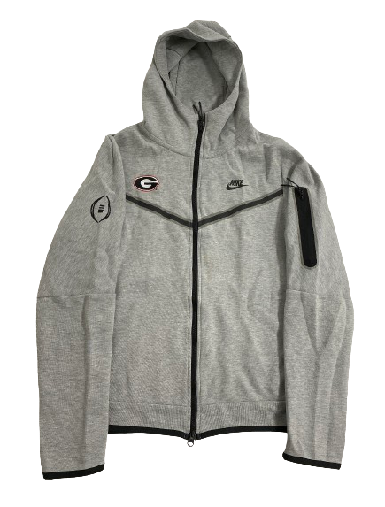 Logan Johnson Georgia Football Player Exclusive College Football Playoff Nike Tech Fleece Jacket (Size M)