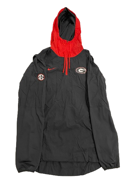 Logan Johnson Georgia Football Player Exclusive Quarter-Zip Jacket (Size M)
