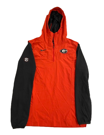 Logan Johnson Georgia Football Player Exclusive Quarter-Zip Jacket (Size M)