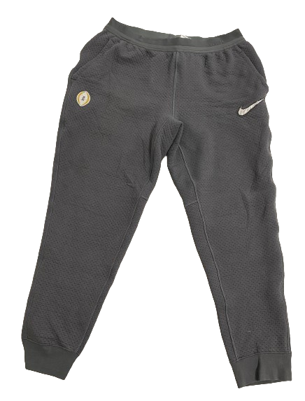 Logan Johnson Georgia Football Player Exclusive College Football Playoff Nike Therma Fit Sweatpants with Raised CFP & Nike Logos (Size L)