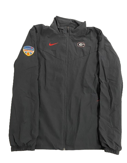 Logan Johnson Georgia Football Player Exclusive Orange Bowl Jacket (Size M)