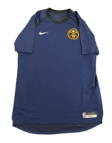 Thomas Welsh Denver Nuggets Player Exclusive Pre-Game Warm-Up Short Sleeve Shooting Shirt (Size XLT)