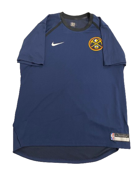 Thomas Welsh Denver Nuggets Player Exclusive Pre-Game Warm-Up Short Sleeve Shooting Shirt (Size XL)