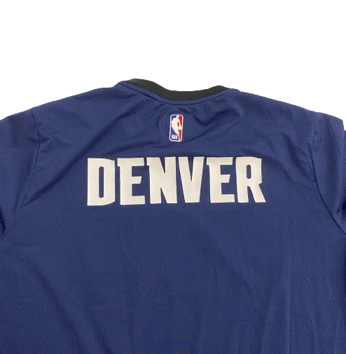 Thomas Welsh Denver Nuggets Player Exclusive Pre-Game Warm-Up Short Sleeve Shooting Shirt (Size XL)