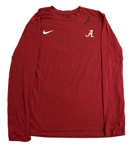 Bailey Dowling Alabama Softball Team Issued Signed Long Sleeve Shirt (Size L)