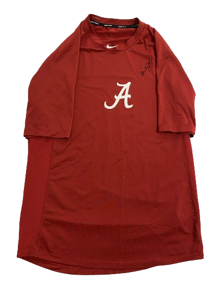 Bailey Dowling Alabama Softball Team Issued Signed Compression Workout Shirt (Size M)