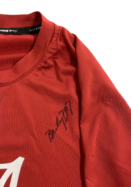 Bailey Dowling Alabama Softball Team Issued Signed Compression Workout Shirt (Size M)