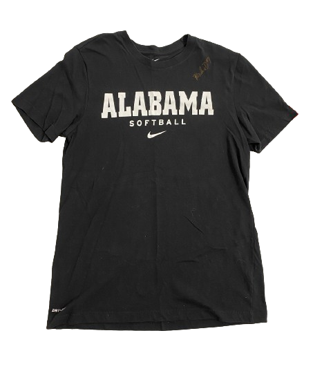 Bailey Dowling Alabama Softball Player Exclusive Signed Workout Shirt (Size Women&