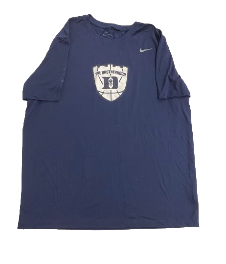 Christian Reeves Duke Basketball Player Exclusive "THE BROTHERHOOD" Pre-Game Warm-Up / Bench Shirt (Size XXL)