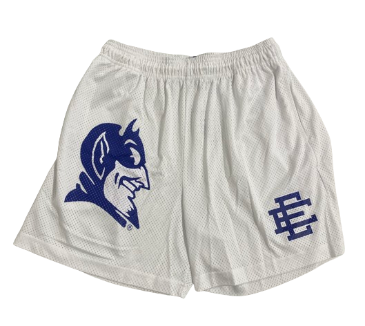 Christian Reeves Duke Basketball Player Exclusive "ERIC EMANUEL" Mesh Shorts (Size XL)