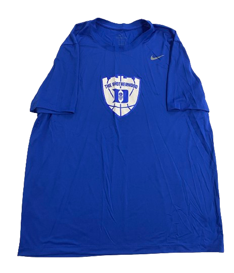 Christian Reeves Duke Basketball Player Exclusive "THE BROTHERHOOD" Pre-Game Warm-Up / Bench Shirt (Size XXL)