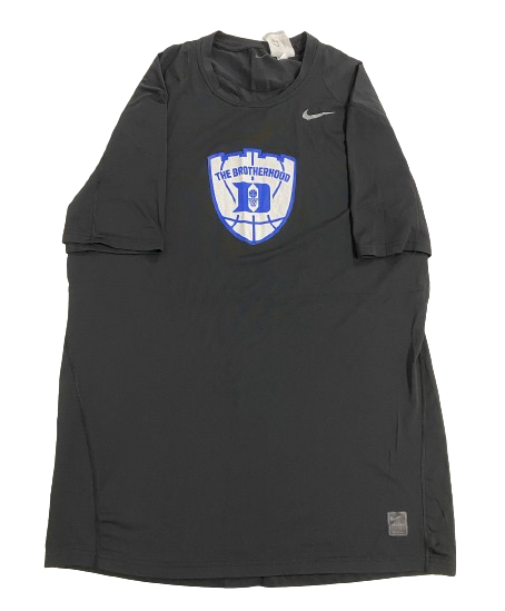 Christian Reeves Duke Basketball Player Exclusive "THE BROTHERHOOD" Compression Workout Shirt (Size XLT)