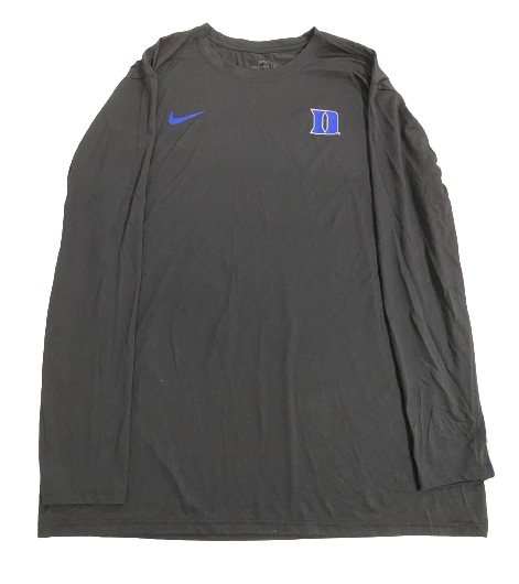 Christian Reeves Duke Basketball Team Issued Long Sleeve Shirt (Size XLT)