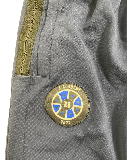 Christian Reeves Duke Basketball Player Exclusive "2022 K ACADEMY" Sweatpants (Size XXL)