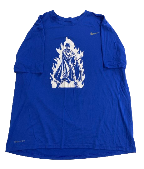 Christian Reeves Duke Basketball Player Exclusive "BLUE DEVIL" Workout Shirt (Size XXL)