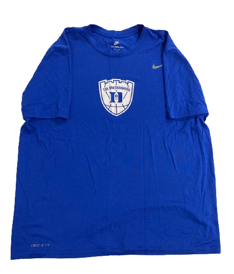 Christian Reeves Duke Basketball Player Exclusive "THE BROTHERHOOD" Pre-Game Warm-Up / Bench Shirt with 