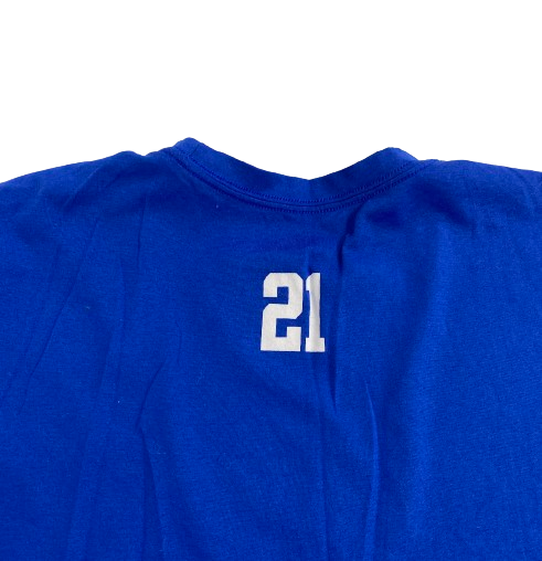 Christian Reeves Duke Basketball Player Exclusive "THE BROTHERHOOD" Pre-Game Warm-Up / Bench Shirt with 