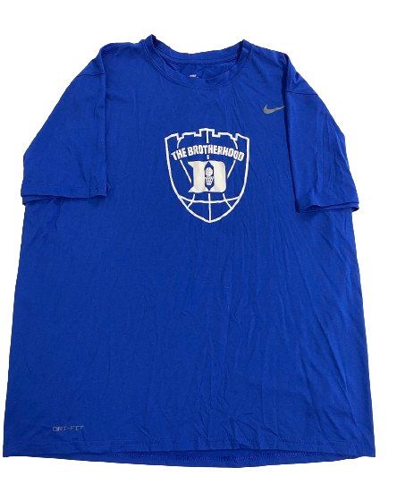 Christian Reeves Duke Basketball Player Exclusive "THE BROTHERHOOD" Pre-Game Warm-Up / Bench Shirt (Size XXL)
