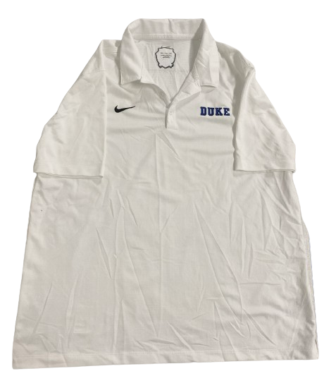 Christian Reeves Duke Basketball Player Exclusive "K ACADEMY 20TH ANNIVERSARY" Polo Shirt (Size XXL)