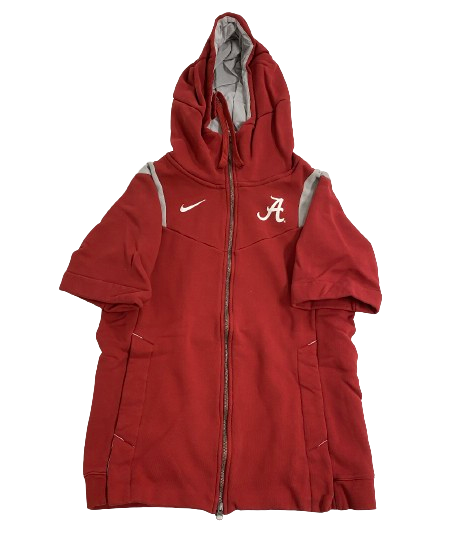 Jahvon Quinerly Alabama Basketball Player Exclusive Short-Sleeve Zip-Up Jacket (Size M)