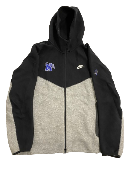 Jahvon Quinerly Memphis Basketball Player Exclusive Nike Tech Jacket with Penny Hardaway Logo (Size XL)