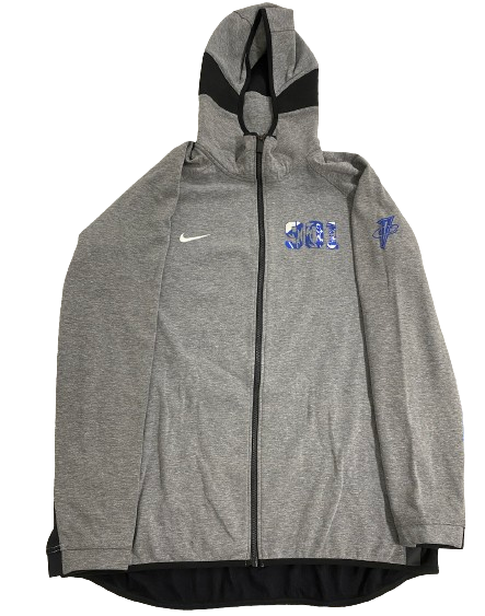 Jahvon Quinerly Memphis Basketball Player Exclusive "901" Jacket with Penny Hardaway Logo (Size XL)