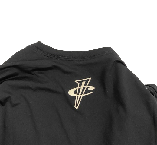 Jahvon Quinerly Memphis Basketball Player Exclusive "BUILT FOR THIS" Long Sleeve Workout Shirt with Penny Hardaway Logo on Back (Size L)