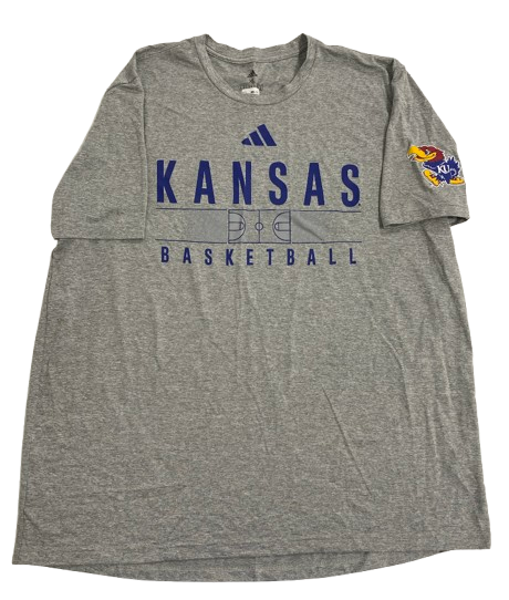 Kevin McCullar Jr. Kansas Basketball Player Exclusive Pre-Game Warm-Up Shooting Shirt with 