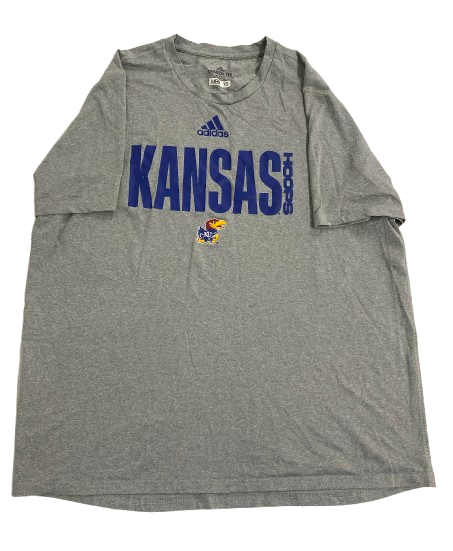 Kevin McCullar Jr. Kansas Basketball Player Exclusive Pre-Game Warm-Up Shooting Shirt with 