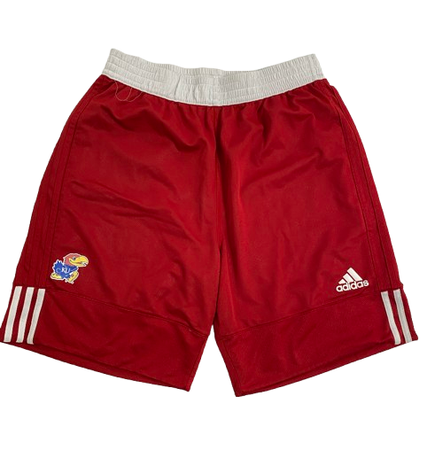 Kevin McCullar Jr. Kansas Basketball Team Issued Workout Shorts (Size L)