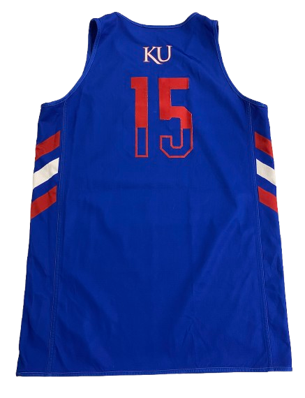 Kevin McCullar Jr. Kansas Basketball Player Exclusive Reversible Practice Jersey (Size L)