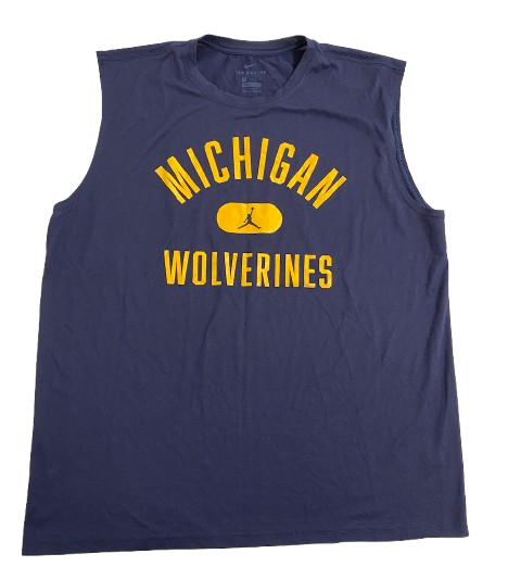Jackson Selvala Michigan Basketball Team Issued Workout Tank (Size XL)