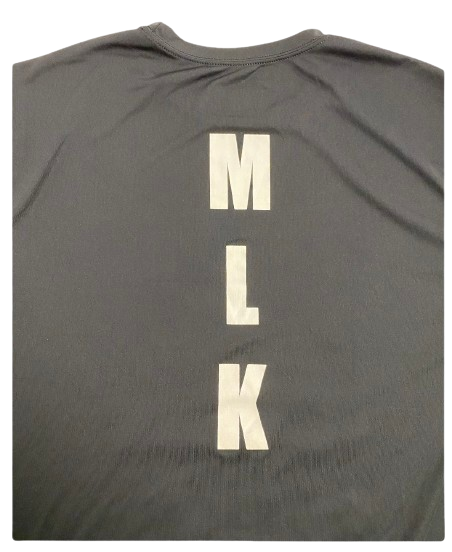 Jackson Selvala Michigan Basketball Player Exclusive "MLK DAY" Pre-Game Warm-Up Long Sleeve Shooting Shirt (Size XL)