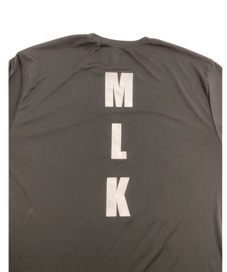 Jackson Selvala Michigan Basketball Player Exclusive "MLK DAY" Pre-Game Warm-Up Long Sleeve Shooting Shirt (Size XL)