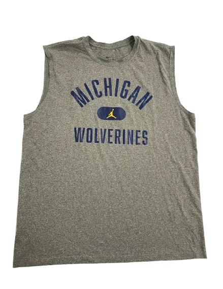 Jackson Selvala Michigan Basketball Team Issued Workout Tank (Size XL)