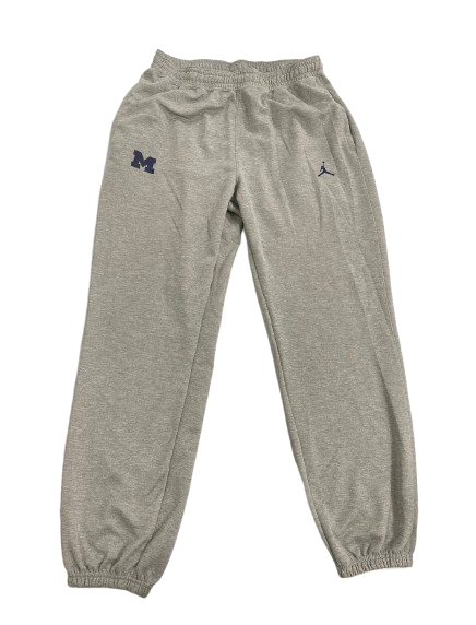 Jackson Selvala Michigan Basketball Player Exclusive Sweatpants (Size XLT)