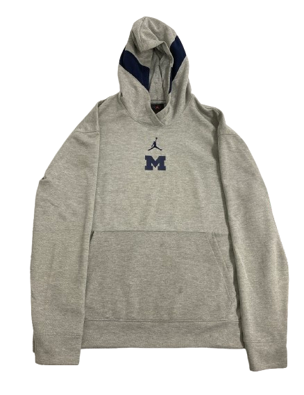 Jackson Selvala Michigan Basketball Team Issued Travel Sweatshirt (Size XL)