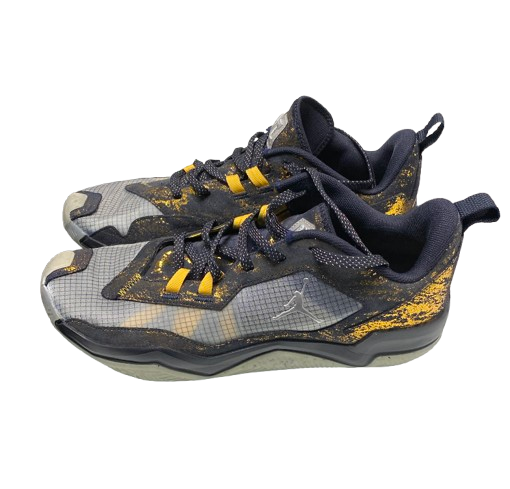 Jackson Selvala Michigan Basketball Player Exclusive Westbrook Shoes (Size 14)