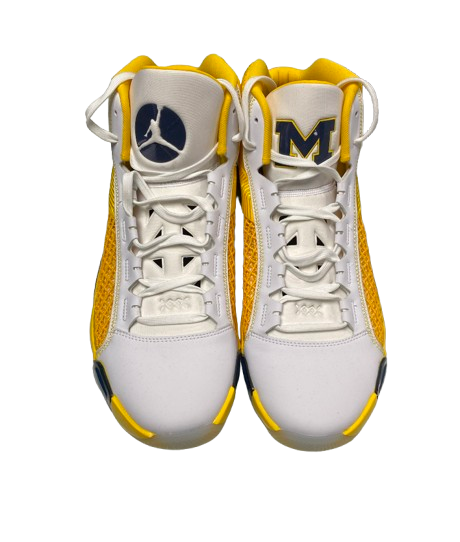 Jackson Selvala Michigan Basketball Player Exclusive Jordan Shoes (Size 14)