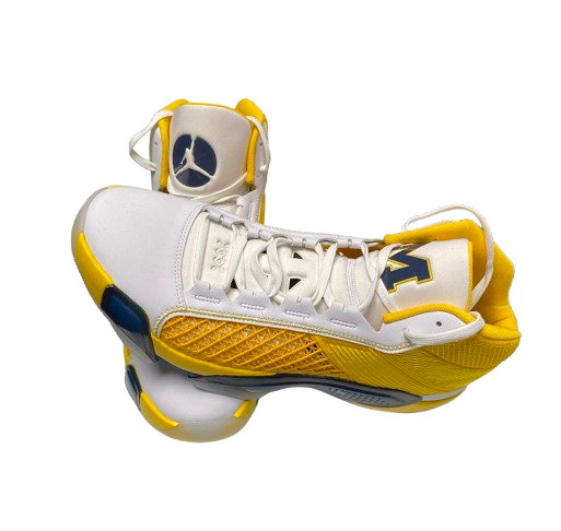 Jackson Selvala Michigan Basketball Player Exclusive Jordan Shoes (Size 14)